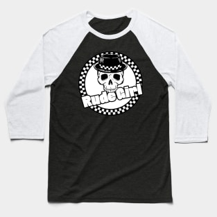 Rude Girl Skull Baseball T-Shirt